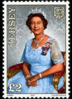 Jersey 1986 - set Queen Elisabeth II: 2 £