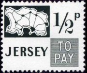 Jersey 1971 - serie Cartina: ½ p