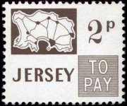 Jersey 1971 - set Map: 2 p