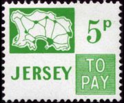 Jersey 1971 - serie Cartina: 5 p