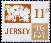 Jersey 1971 - serie Cartina: 11 p
