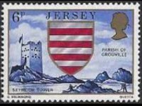 Jersey 1976 - set Coat of arms: 6 p