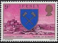 Jersey 1976 - set Coat of arms: 9 p