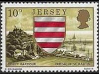 Jersey 1976 - set Coat of arms: 10 p