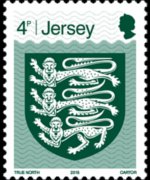 Jersey 2015 - serie Stemma di Jersey: 4 p
