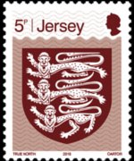 Jersey 2015 - set Crest of Jersey: 5 p