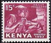 Kenya 1963 - set Independance: 15 c