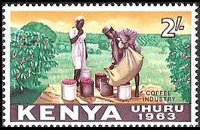 Kenya 1963 - set Independance: 2 sh