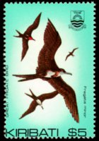 Kiribati 1982 - set Birds: 5 $