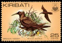 Kiribati 1982 - set Birds: 25 c