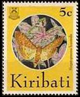 Kiribati 1994 - set Butterflies: 5 c