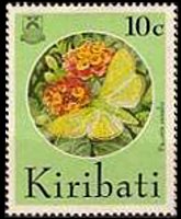 Kiribati 1994 - set Butterflies: 10 c