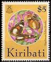 Kiribati 1994 - set Butterflies: 5 $