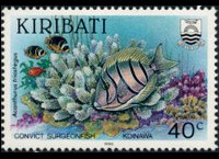 Kiribati 1990 - set Fishes: 40 c