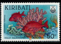 Kiribati 1990 - set Fishes: 50 c