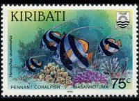 Kiribati 1990 - set Fishes: 75 c