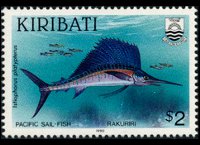 Kiribati 1990 - set Fishes: 2 $