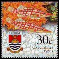 Kiribati 2002 - set Fishes: 30 c