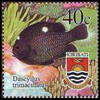 Kiribati 2002 - set Fishes: 40 c