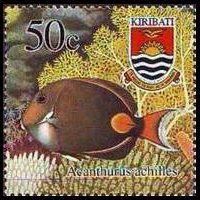 Kiribati 2002 - set Fishes: 50 c