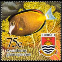 Kiribati 2002 - set Fishes: 75 c
