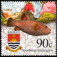 Kiribati 2002 - set Fishes: 90 c