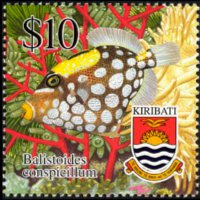 Kiribati 2002 - set Fishes: 10 $