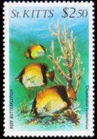 Saint Kitts 1984 - set Sealife: 2,50 $