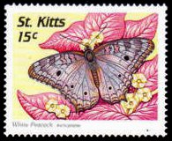 Saint Kitts 1997 - set Butterflies: 15 c