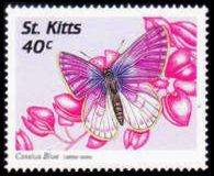 Saint Kitts 1997 - set Butterflies: 40 c