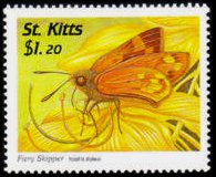Saint Kitts 1997 - set Butterflies: 1,20 $