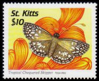 Saint Kitts 1997 - set Butterflies: 10 $