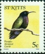 Saint Kitts 1981 - set Birds: 5 c