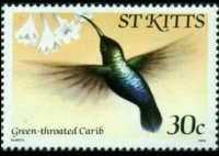 Saint Kitts 1981 - set Birds: 30 c