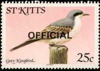 Saint Kitts 1981 - set Birds: 25 c