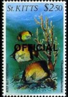 Saint Kitts 1984 - set Sealife: 2,50 $
