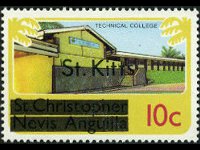 Saint Kitts 1980 - set Various subjects: 10 c