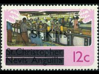 Saint Kitts 1980 - set Various subjects: 12 c