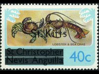 Saint Kitts 1980 - serie Soggetti vari: 40 c