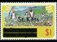 Saint Kitts 1980 - serie Soggetti vari: 1 $