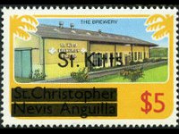 Saint Kitts 1980 - set Various subjects: 5 $