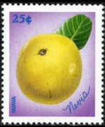 Nevis 1998 - serie Frutta: 25 c