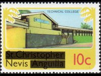 Nevis 1980 - set Various subjects: 10 c