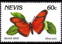 Nevis 1991 - set Butterflies: 60 c