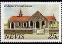 Nevis 1981 - set Landmarks: 25 c