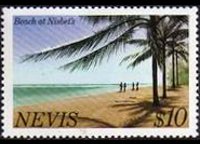 Nevis 1981 - set Landmarks: 10 $