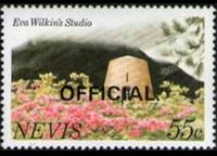 Nevis 1981 - set Landmarks: 55 c