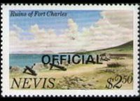 Nevis 1981 - set Landmarks: 2,50 $