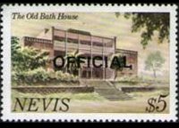 Nevis 1981 - set Landmarks: 5 $