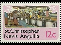 Saint Kitts e Nevis 1978 - serie Soggetti vari: 12 c